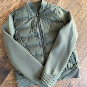 Lululemon Reversible Bomber Olive Green 6